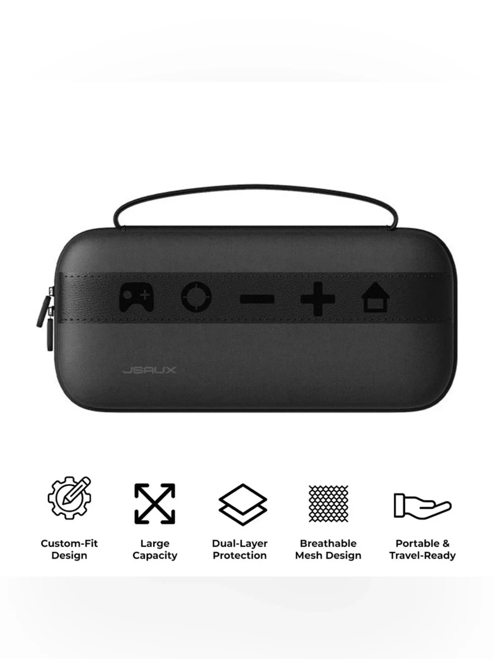 JSAUX Mega Carry Case specifically designed for the Nintendo Switch 2 console.